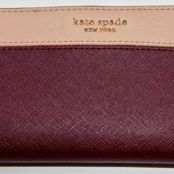 Kate Spade New York Cameron Large Slim Bifold Colorblock Wallet $119 MSRP NWT - Picture 7 of 16
